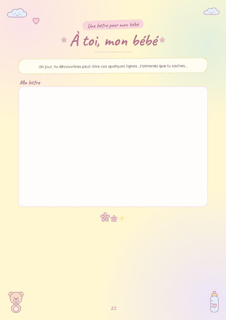 Page 25 : À toi, mon bébé